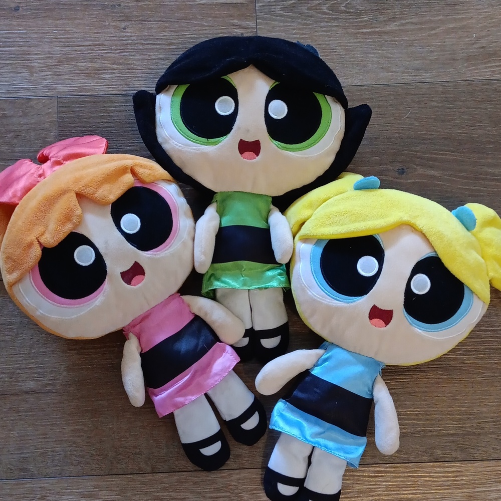 (3) Vintage Powerpuff Girl Plushes